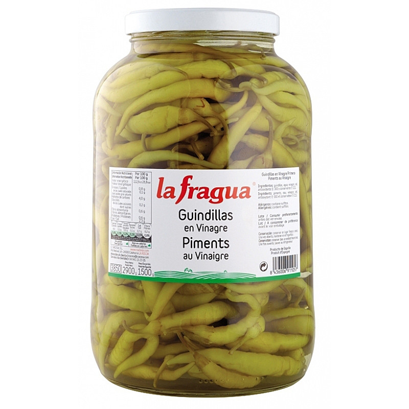 GUINDILLA (PIPARRA VASCA) EXTRA EN VINAGRE TARRO 6/1430gr